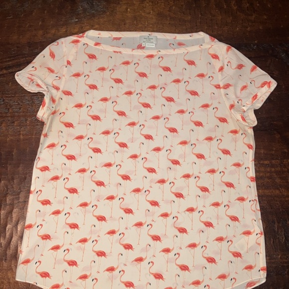 Kate spade flamingo pink short sleeve blouse 12 - Picture 2 of 9